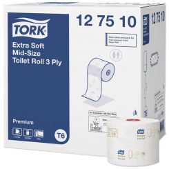 Tork Extra Soft Mid-size toalettpapír T6 rendszer 127510